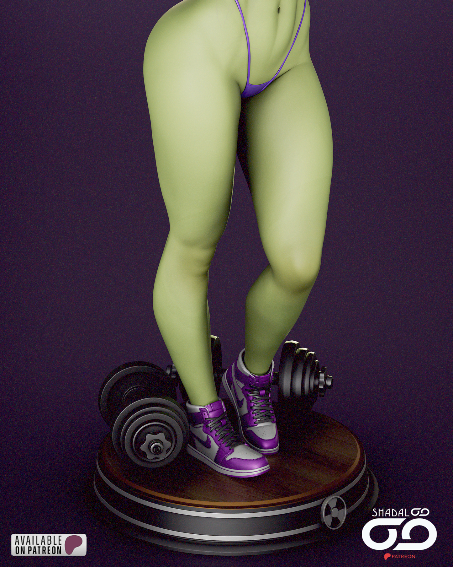 She-Hulk 1/6 Scale Hand Painted Handmade Collectible Figure Statue