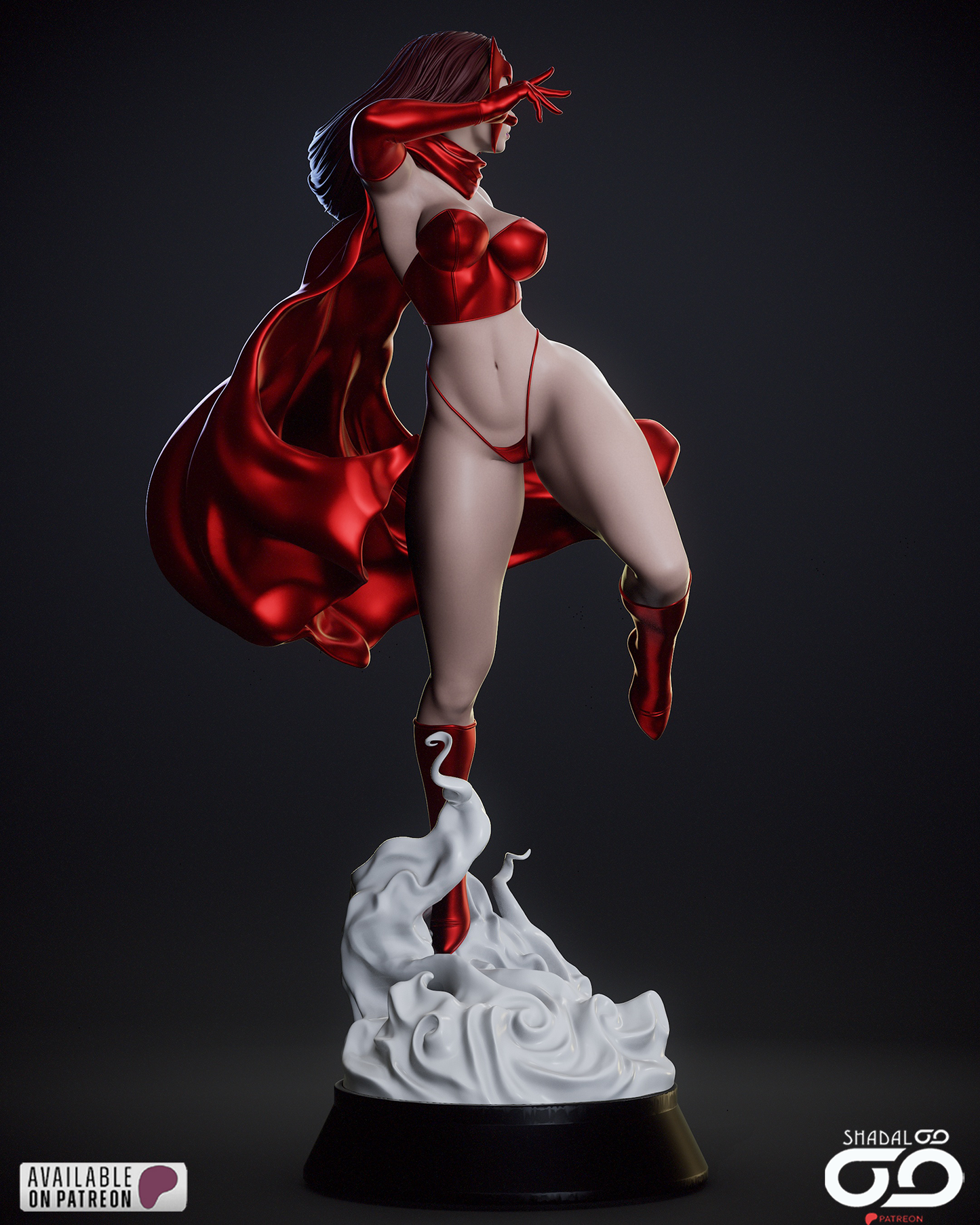 Scarlet Witch 1/6 Scale Hand Painted Collectible Figure