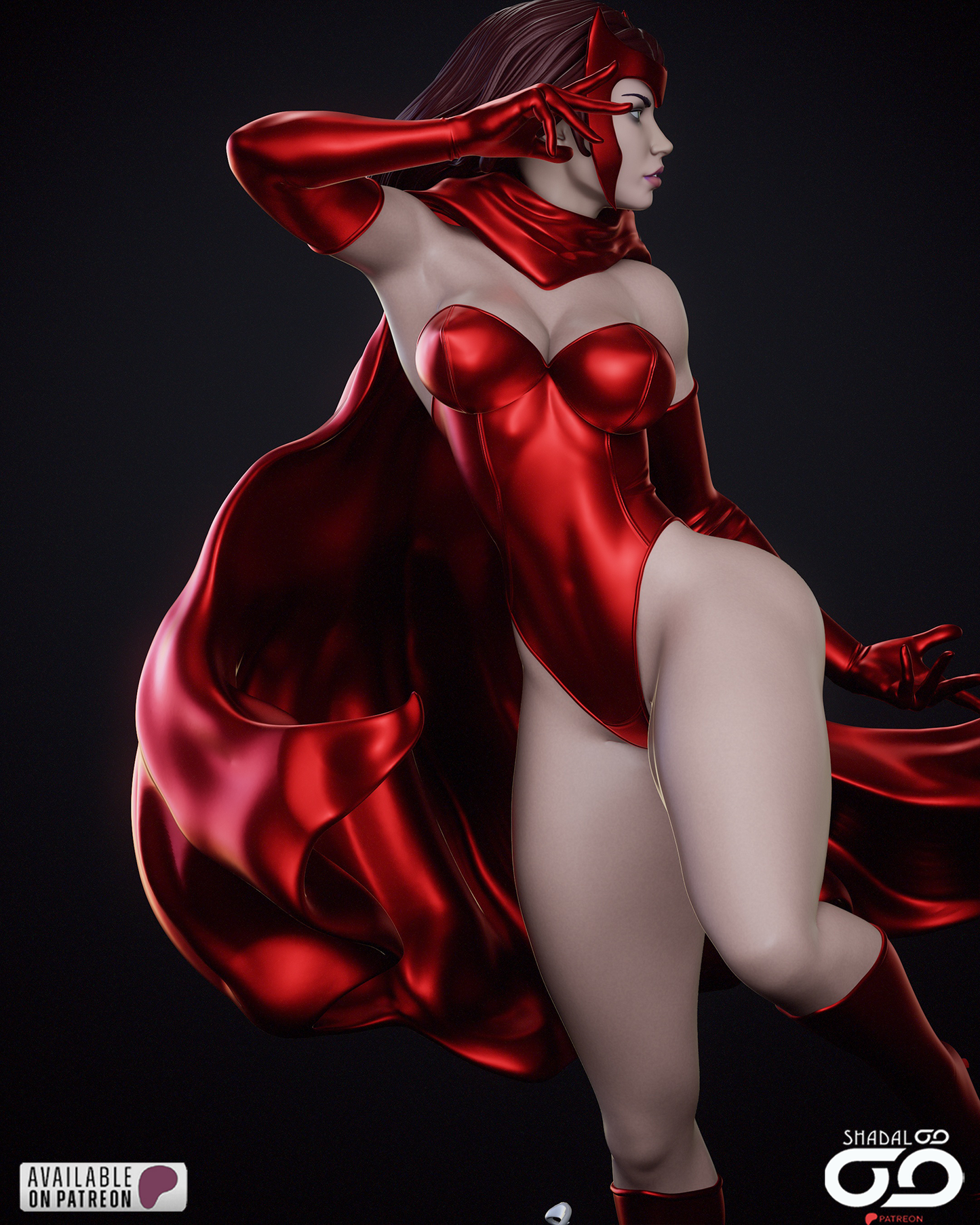 Scarlet Witch 1/6 Scale Hand Painted Collectible Figure