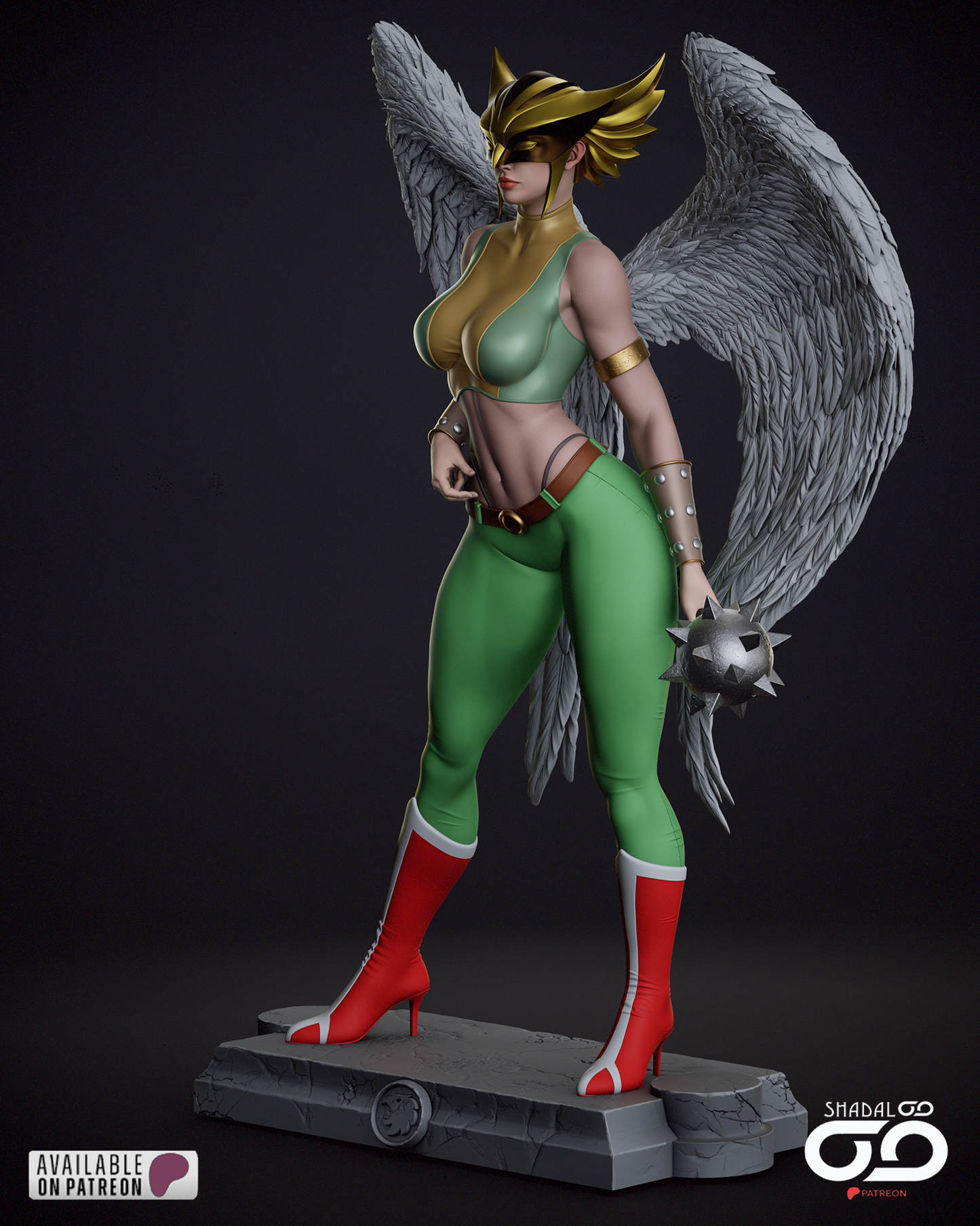 Hawkgirl 1/6 Scale Hand Painted Handmade Collectible Figure Statue