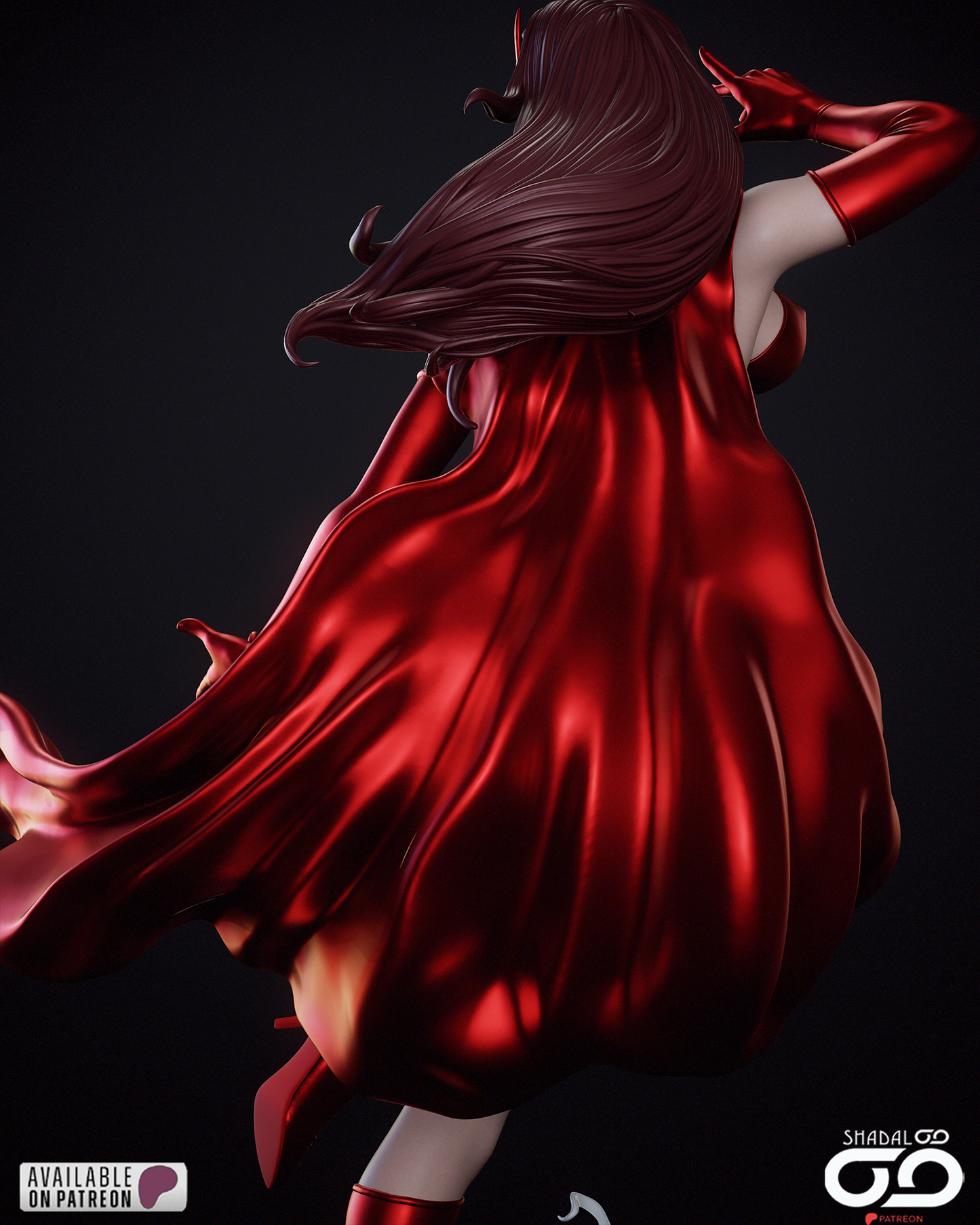 Scarlet Witch 1/6 Scale Hand Painted Collectible Figure