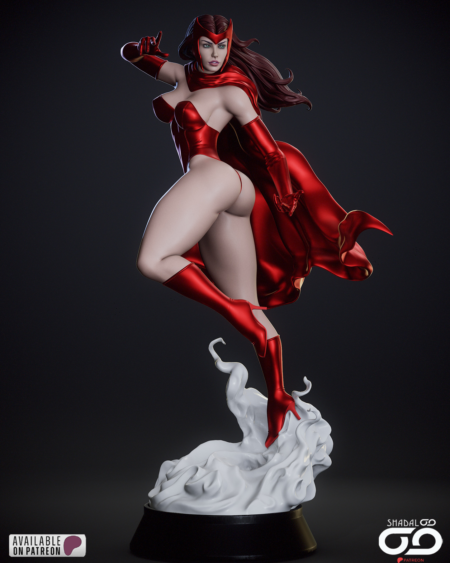 Scarlet Witch 1/6 Scale Hand Painted Collectible Figure