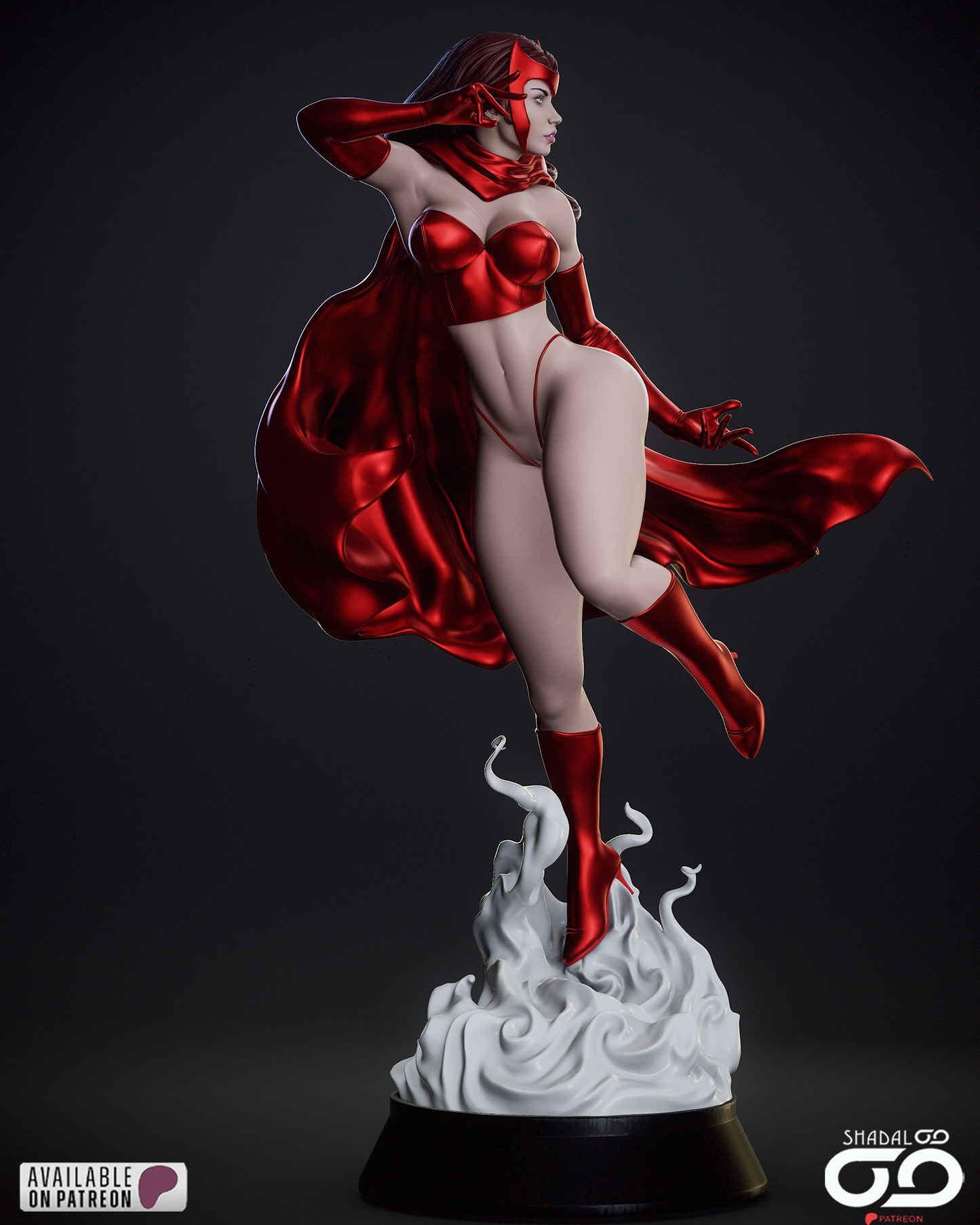 Scarlet Witch 1/6 Scale Hand Painted Collectible Figure
