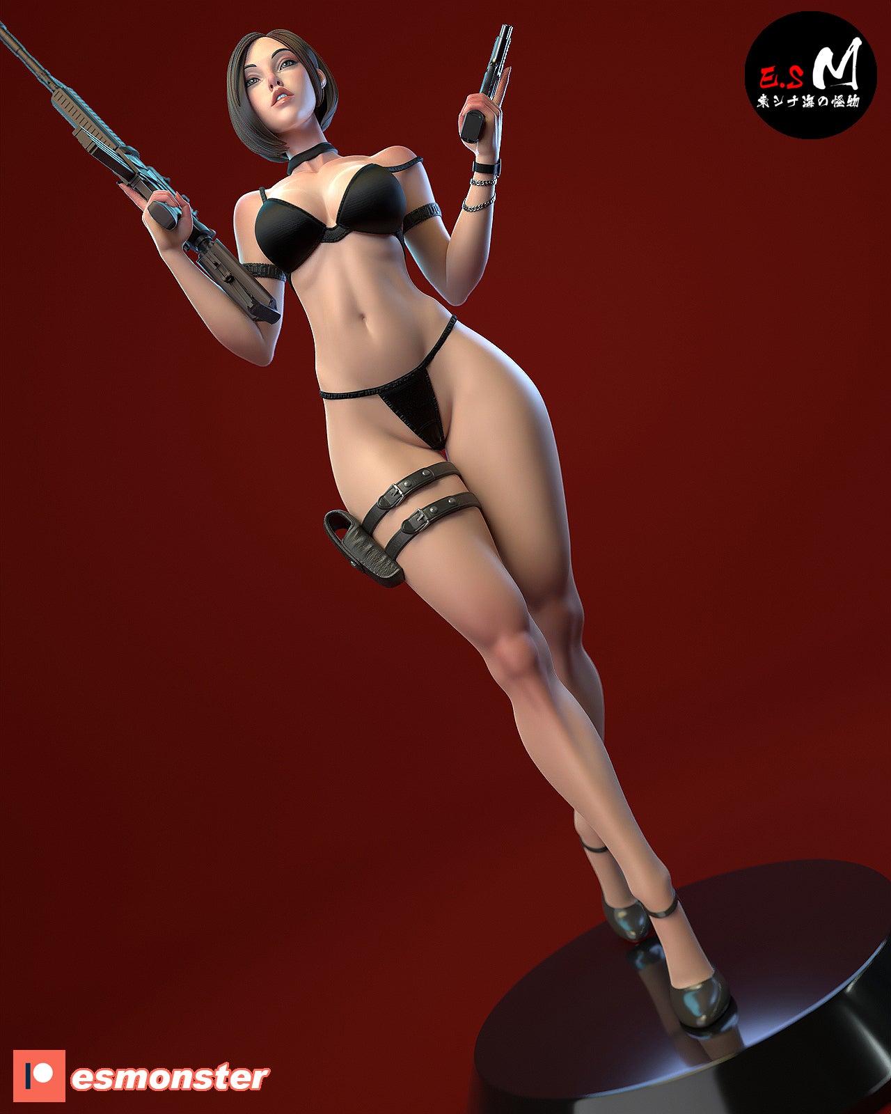 20cm Ada Wong Figure – 12K Resin Handmade & Hand-Painted Collectible Figure