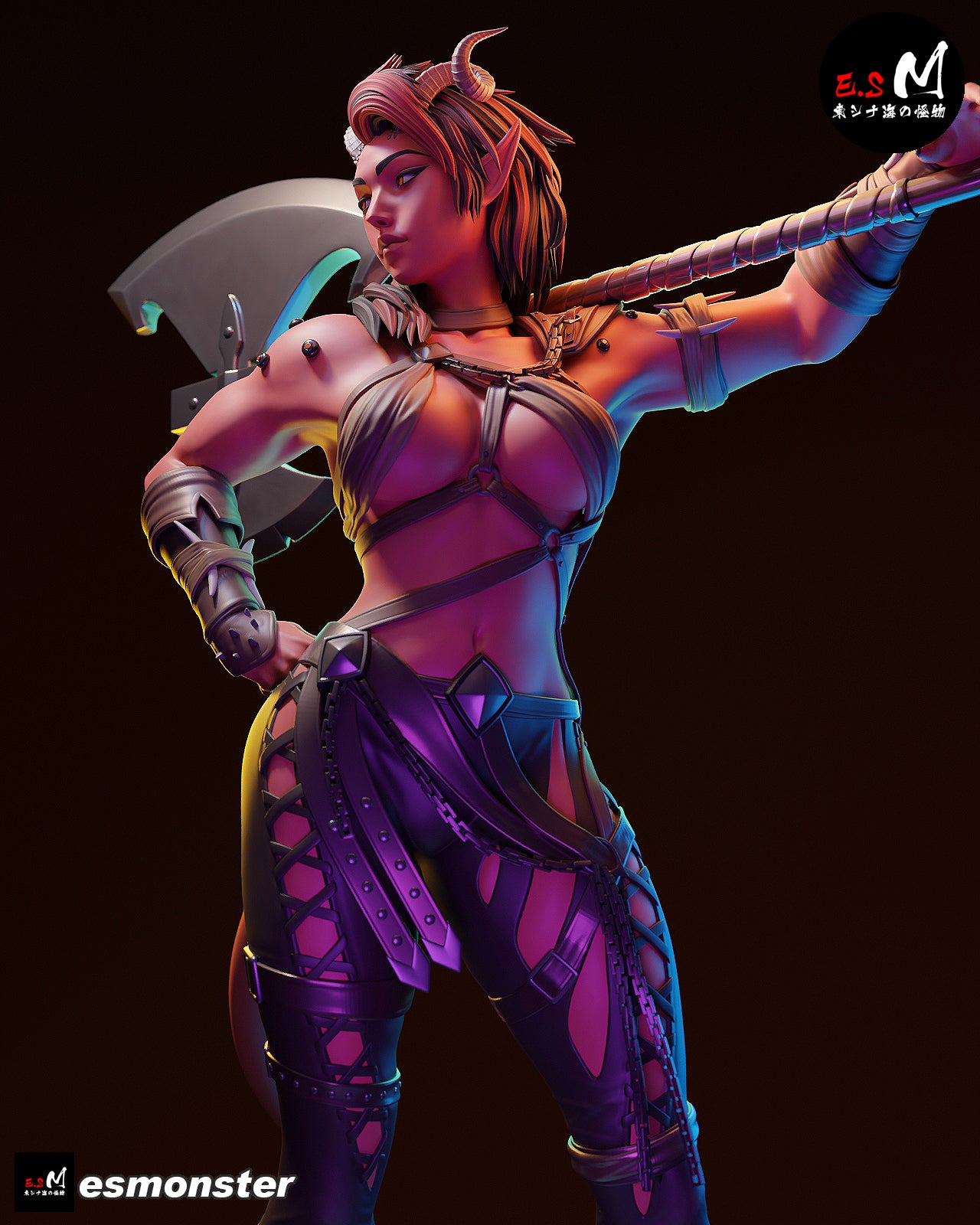 Karlach 20 cm Hand Painted Figure | Collectible Statue Handmade