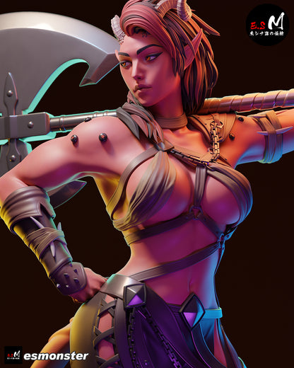 Karlach 20 cm Hand Painted Figure | Collectible Statue Handmade