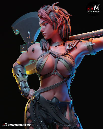 Karlach 20 cm Hand Painted Figure | Collectible Statue Handmade