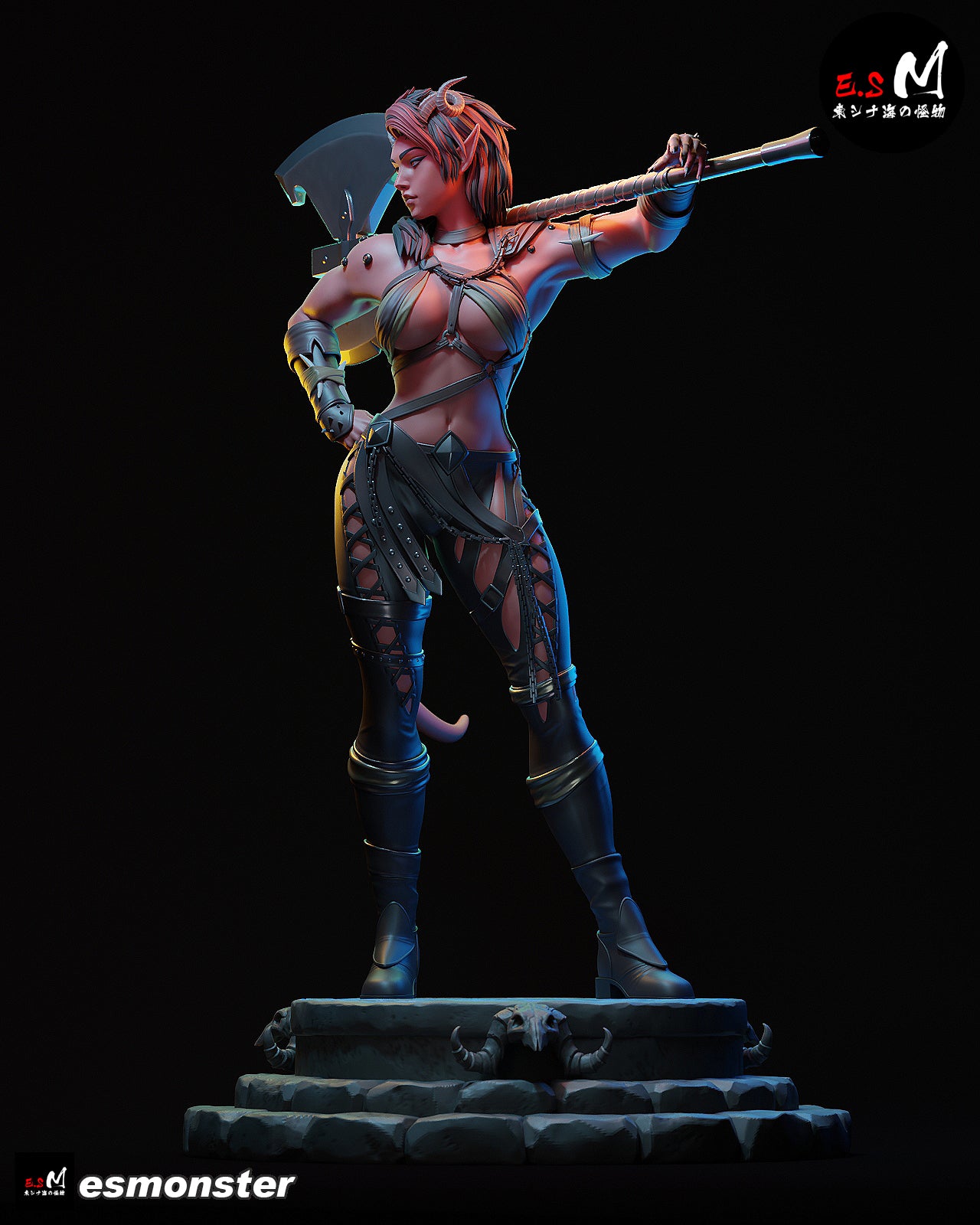 Karlach 20 cm Hand Painted Figure | Collectible Statue Handmade