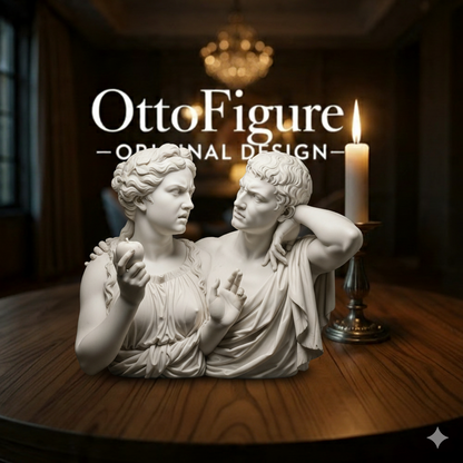 Adam & Eve Arguing Statue | Funny Biblical Art | FDM or 12K Resin