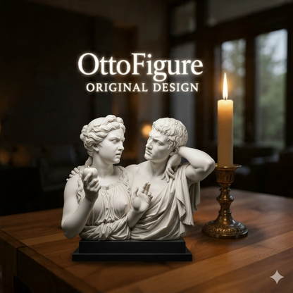 Adam & Eve Arguing Statue | Funny Biblical Art | FDM or 12K Resin