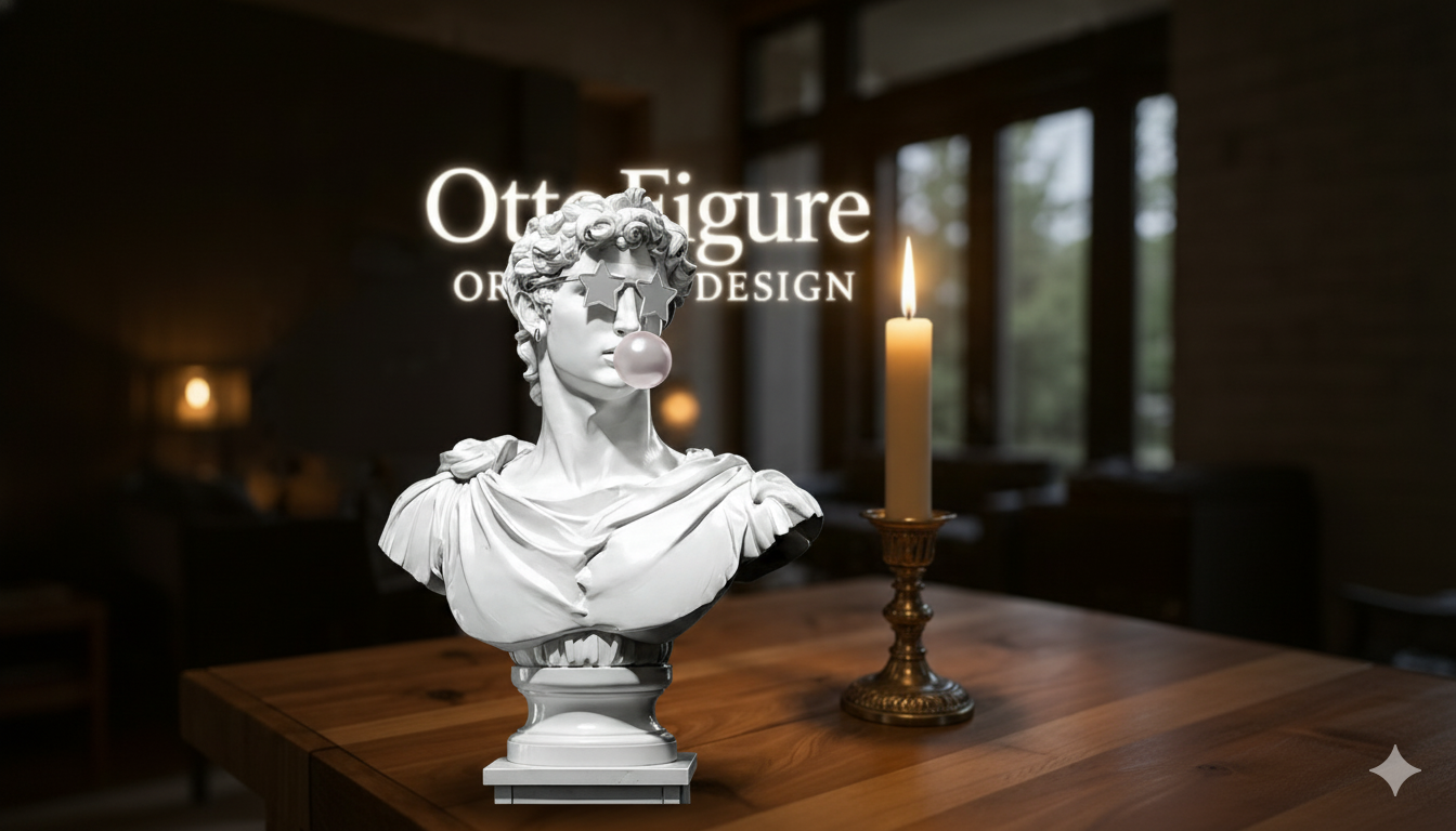 Funny David Statue | Modern Twist on Classic Art | FDM or 12K Resin