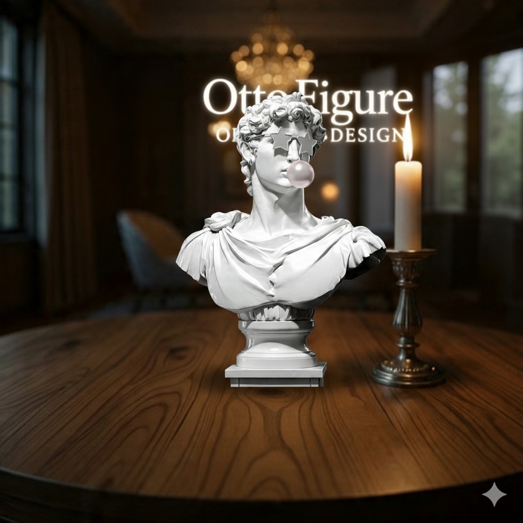 Funny David Statue | Modern Twist on Classic Art | FDM or 12K Resin