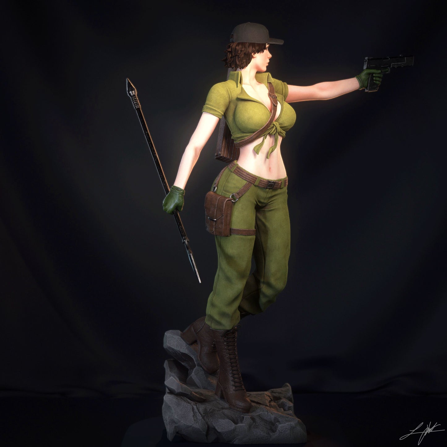 Abe3D Lady Jaye Resin Statue Handmade Hand Painted 1/4 1/6 Scale Collectible