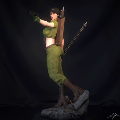 Abe3D Lady Jaye Resin Statue Handmade Hand Painted 1/4 1/6 Scale Collectible