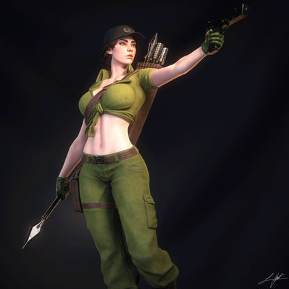 Abe3D Lady Jaye Resin Statue Handmade Hand Painted 1/4 1/6 Scale Collectible