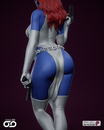 Mystique Figure – 12K Ultra Detail | Hand-Painted or Unpainted | Multiple Sizes