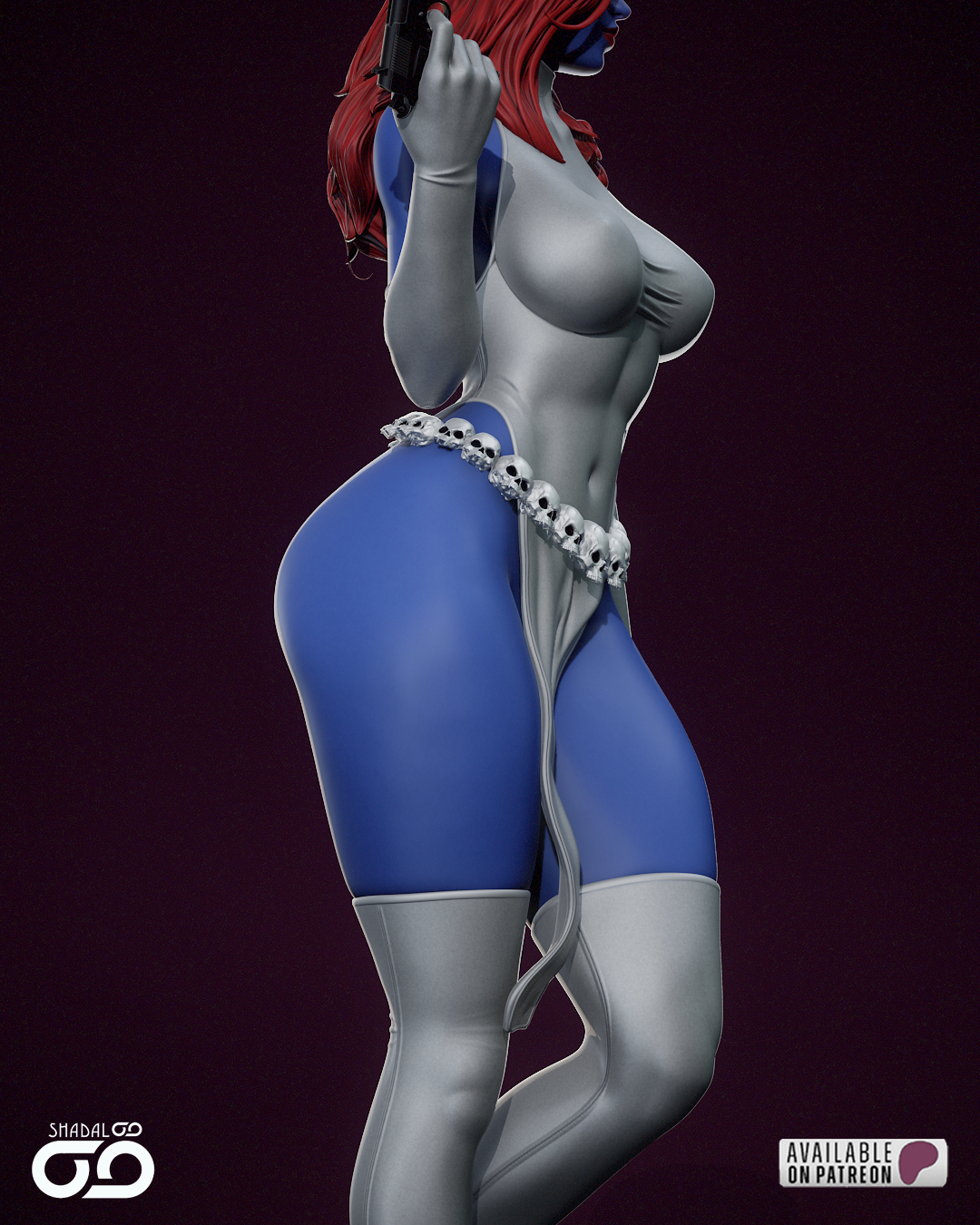 Mystique Figure – 12K Ultra Detail | Hand-Painted or Unpainted | Multiple Sizes