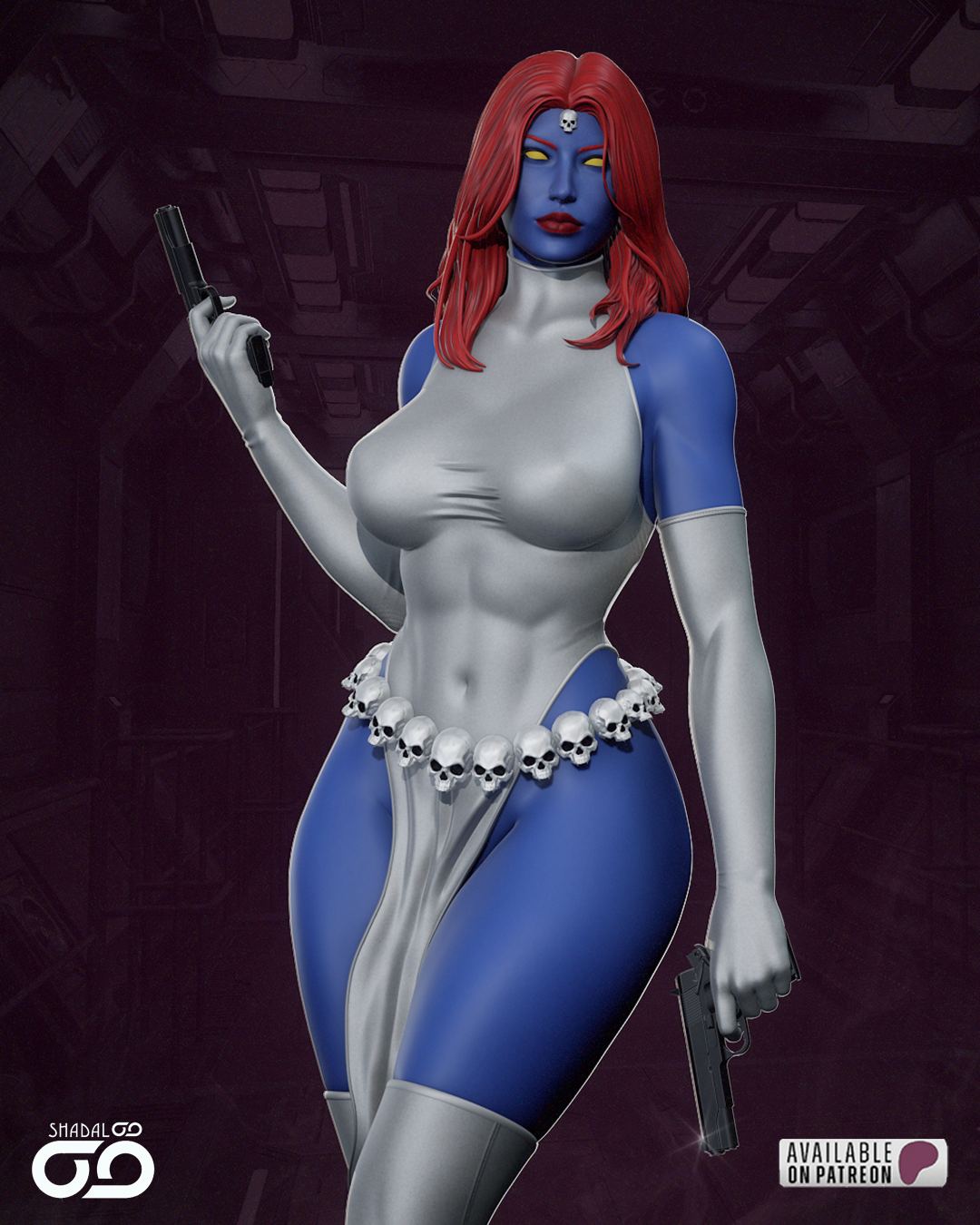 Mystique 1/6 Scale Hand Painted Handmade Collectible Figure Statue