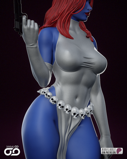 Mystique Figure – 12K Ultra Detail | Hand-Painted or Unpainted | Multiple Sizes