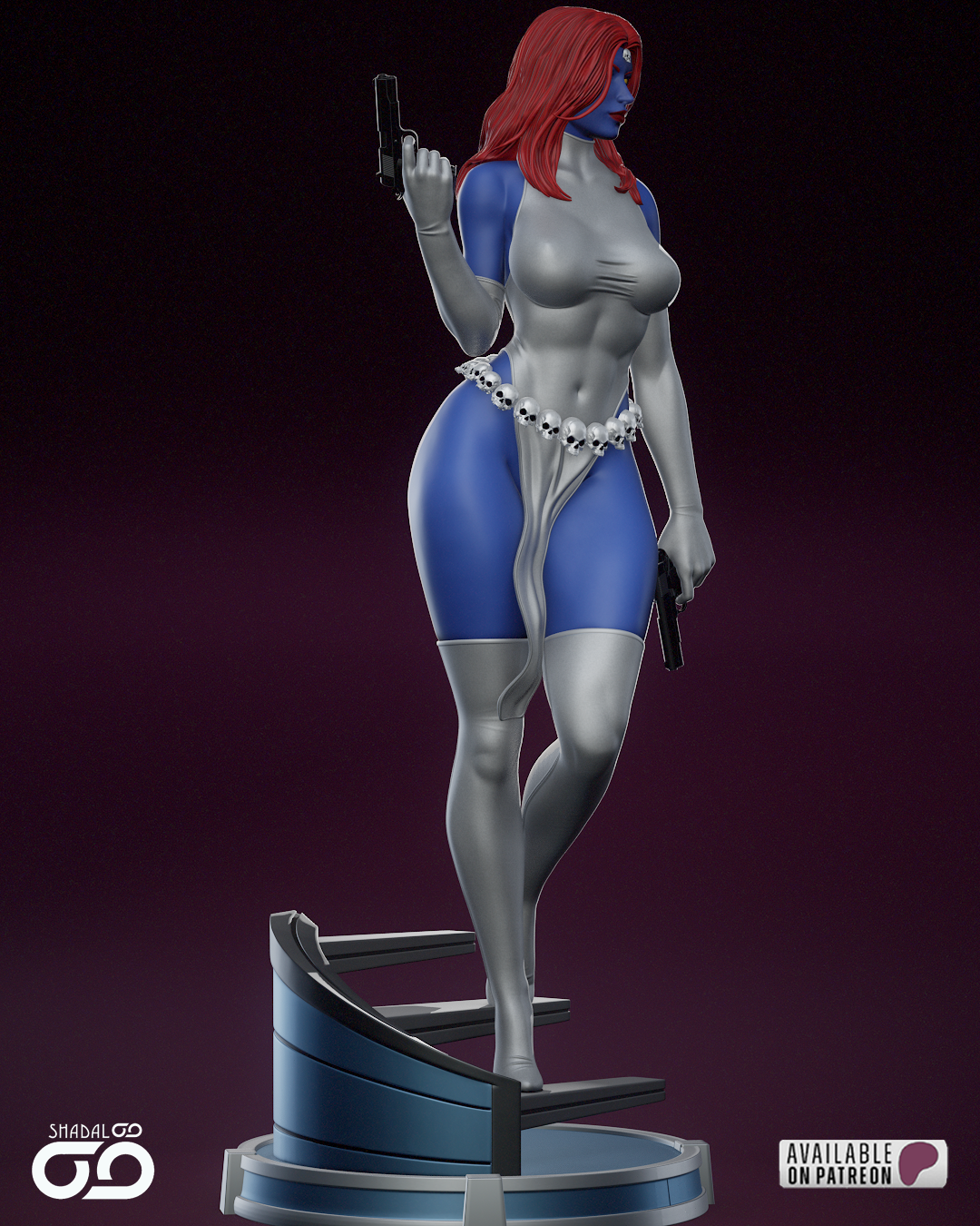 Mystique Figure – 12K Ultra Detail | Hand-Painted or Unpainted | Multiple Sizes