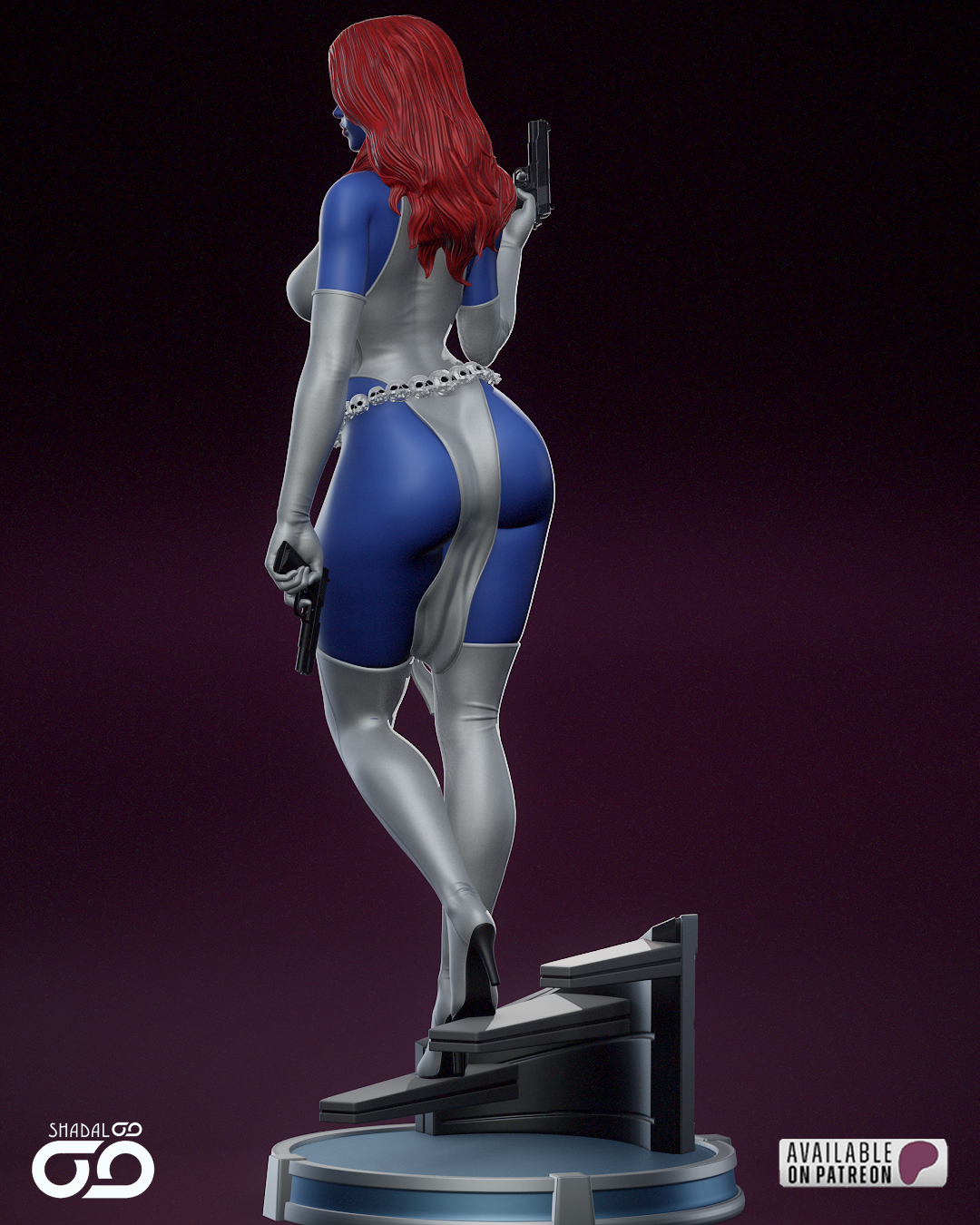 Mystique Figure – 12K Ultra Detail | Hand-Painted or Unpainted | Multiple Sizes