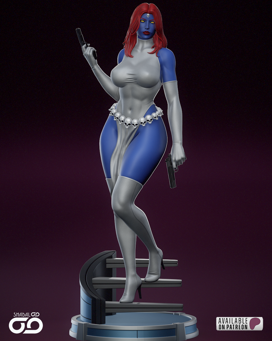 Mystique Figure – 12K Ultra Detail | Hand-Painted or Unpainted | Multiple Sizes