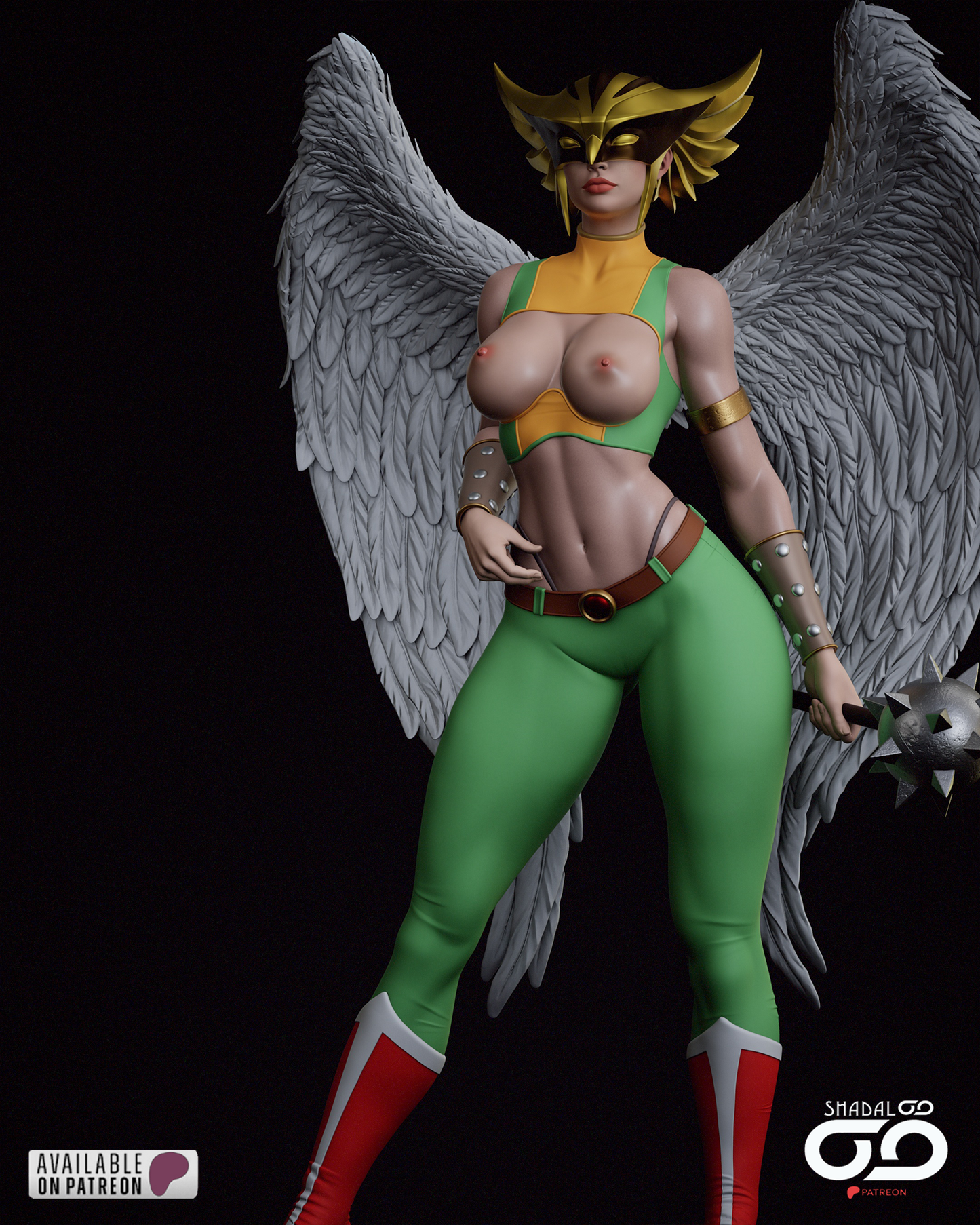 Hawkgirl 1/6 Scale Hand Painted Handmade Collectible Figure Statue