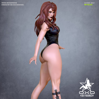 Shadow Hunter Statue | Dark Warrior Sculpture | 12K Resin Figure, DnD Mini, Gothic Art