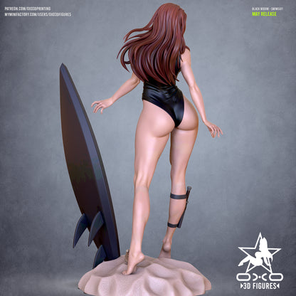 Shadow Hunter Statue | Dark Warrior Sculpture | 12K Resin Figure, DnD Mini, Gothic Art