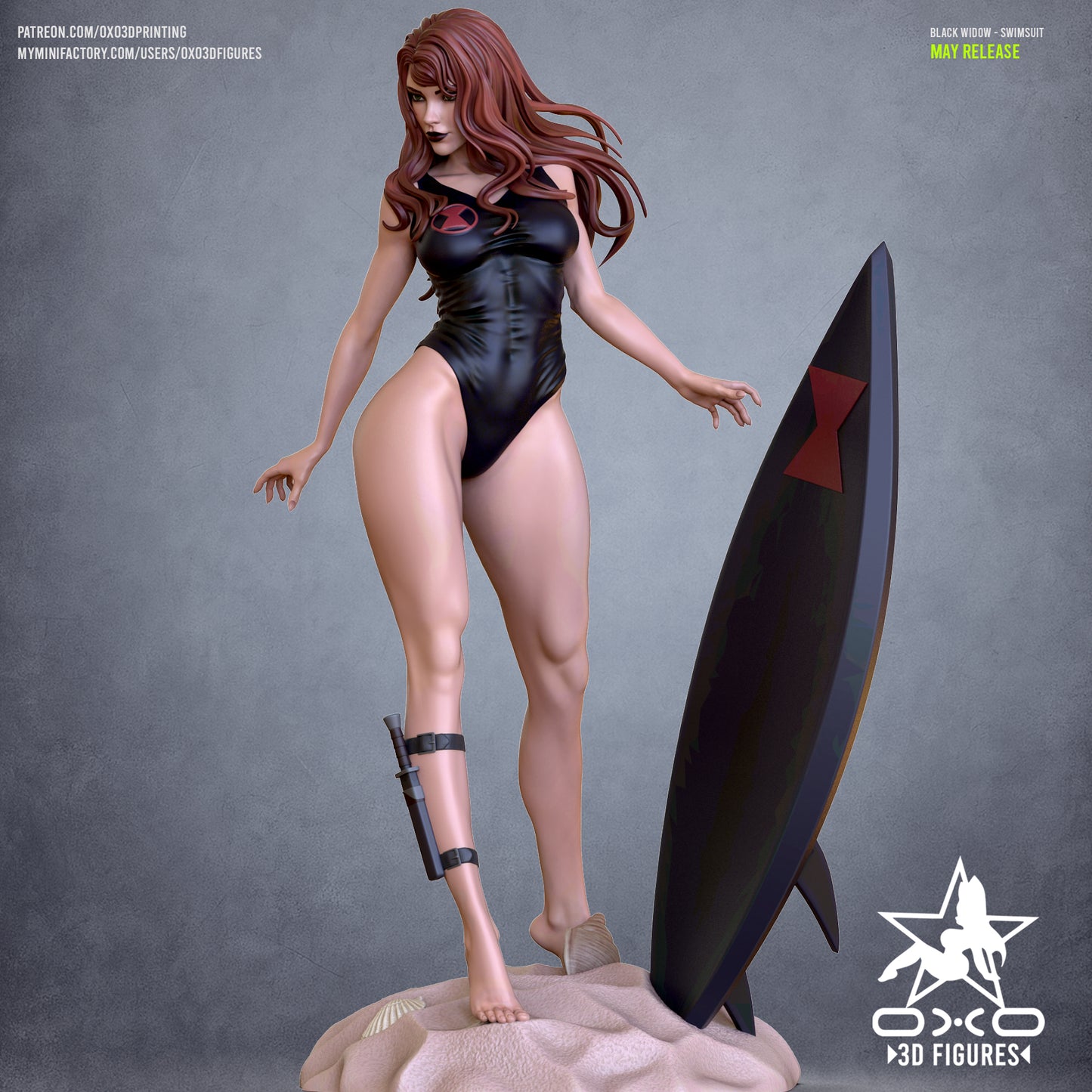 Shadow Hunter Statue | Dark Warrior Sculpture | 12K Resin Figure, DnD Mini, Gothic Art