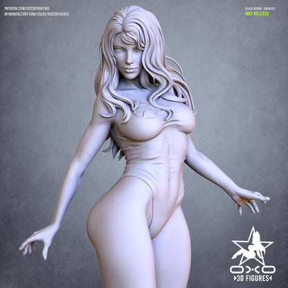 Shadow Hunter Statue | Dark Warrior Sculpture | 12K Resin Figure, DnD Mini, Gothic Art