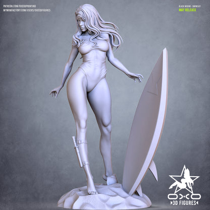 Shadow Hunter Statue | Dark Warrior Sculpture | 12K Resin Figure, DnD Mini, Gothic Art