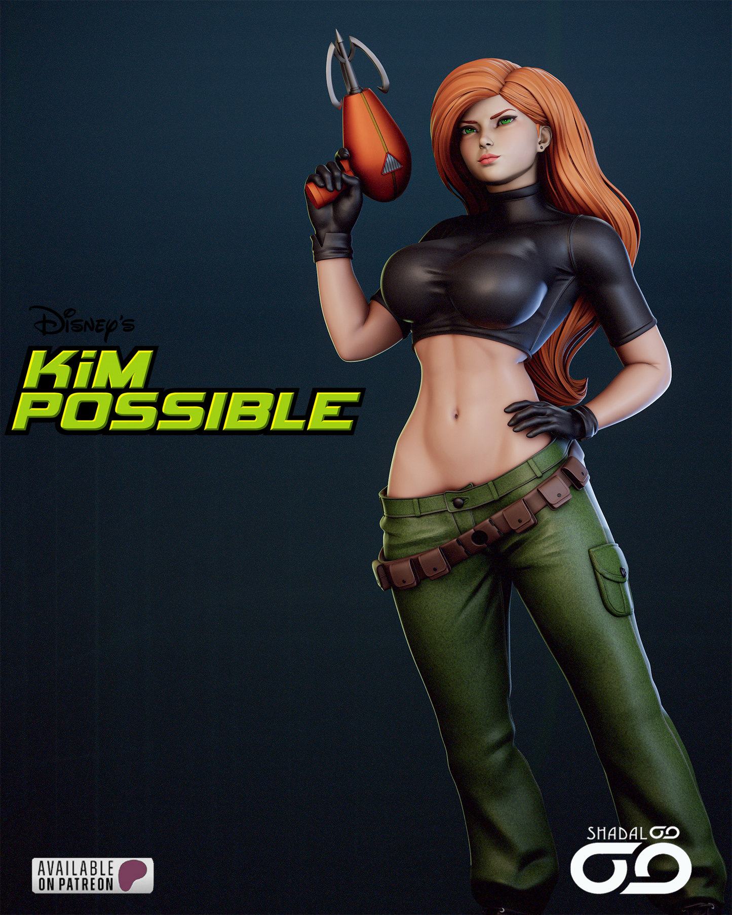 Kim Possible 1/6 Scale Hand Painted Handmade Collectible Figure Statue