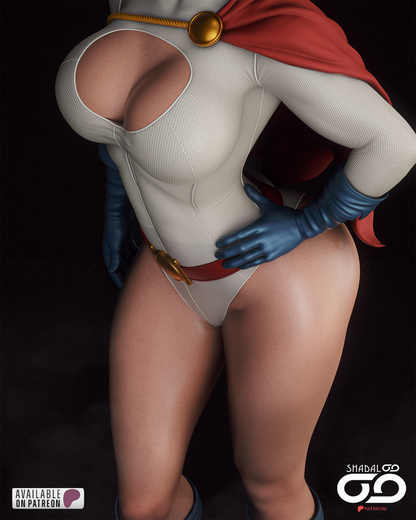 Power Girl 1/6 Scale Hand Painted Handmade Collectible Figure Statue