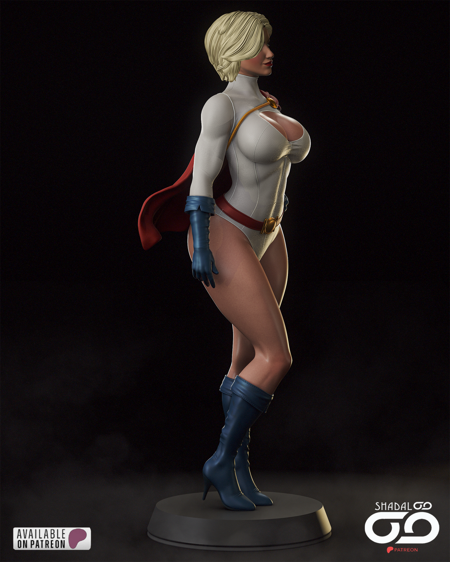 Power Girl 1/6 Scale Hand Painted Handmade Collectible Figure Statue