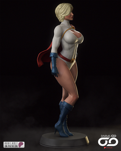 Power Girl 1/6 Scale Hand Painted Handmade Collectible Figure Statue