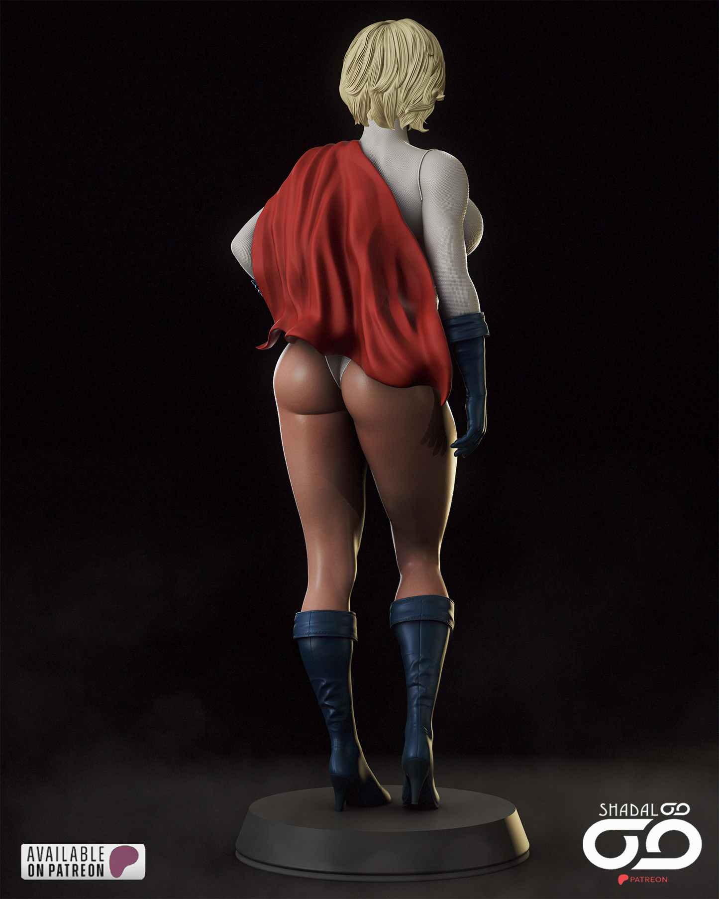 Power Girl 1/6 Scale Hand Painted Handmade Collectible Figure Statue