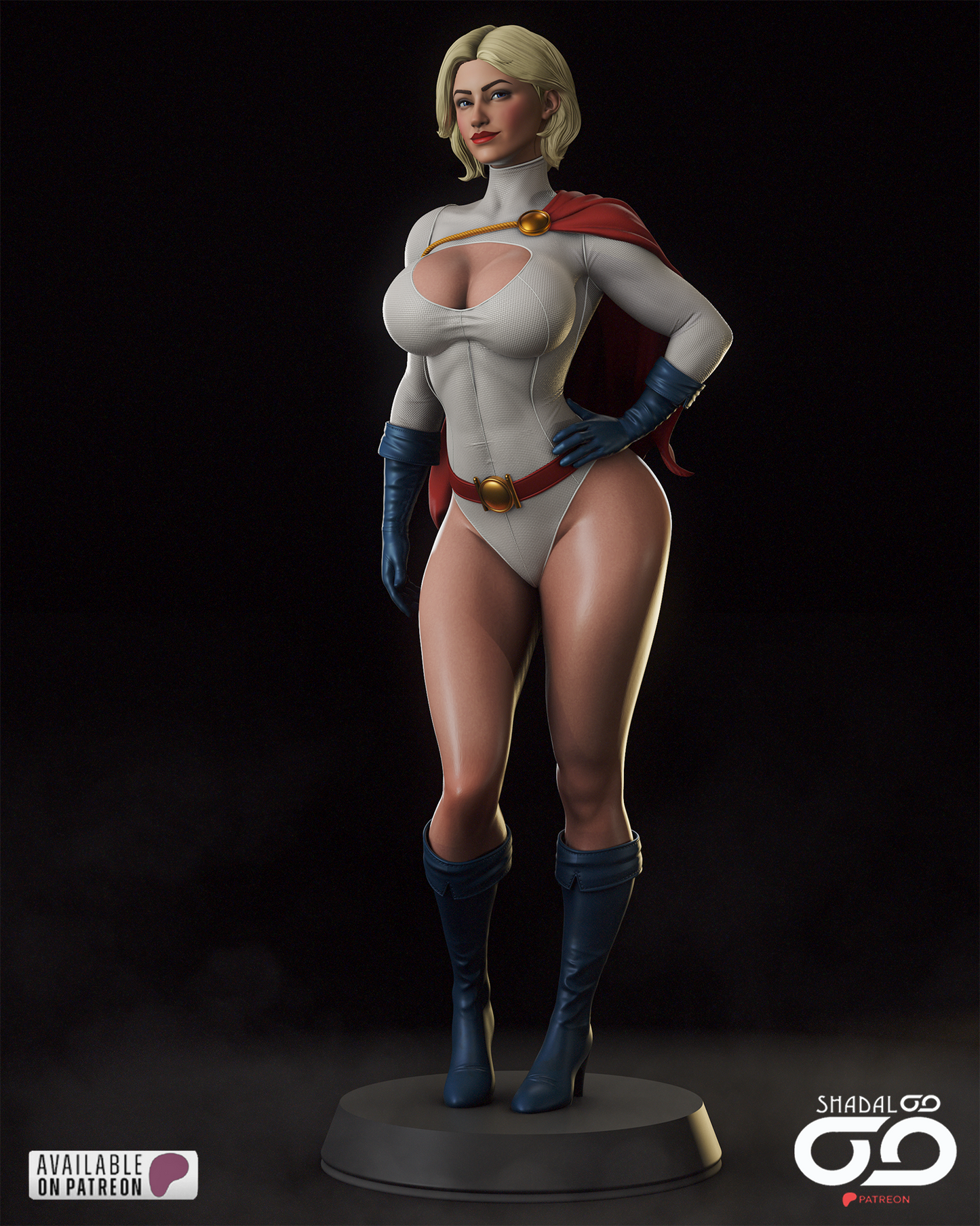 Power Girl 1/6 Scale Hand Painted Handmade Collectible Figure Statue