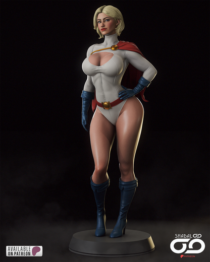 Power Girl 1/6 Scale Hand Painted Handmade Collectible Figure Statue