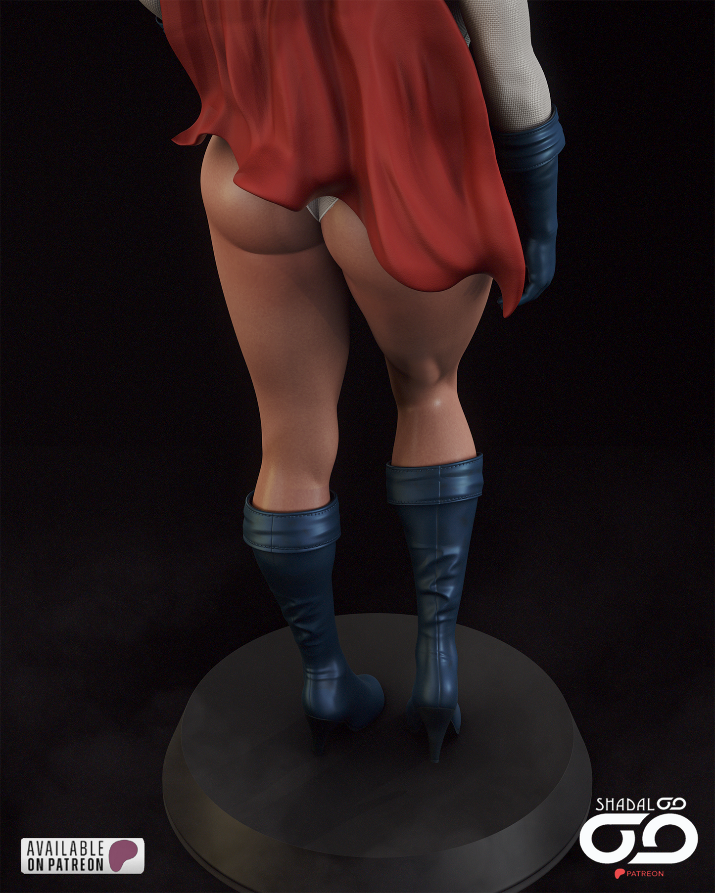 Power Girl 1/6 Scale Hand Painted Handmade Collectible Figure Statue