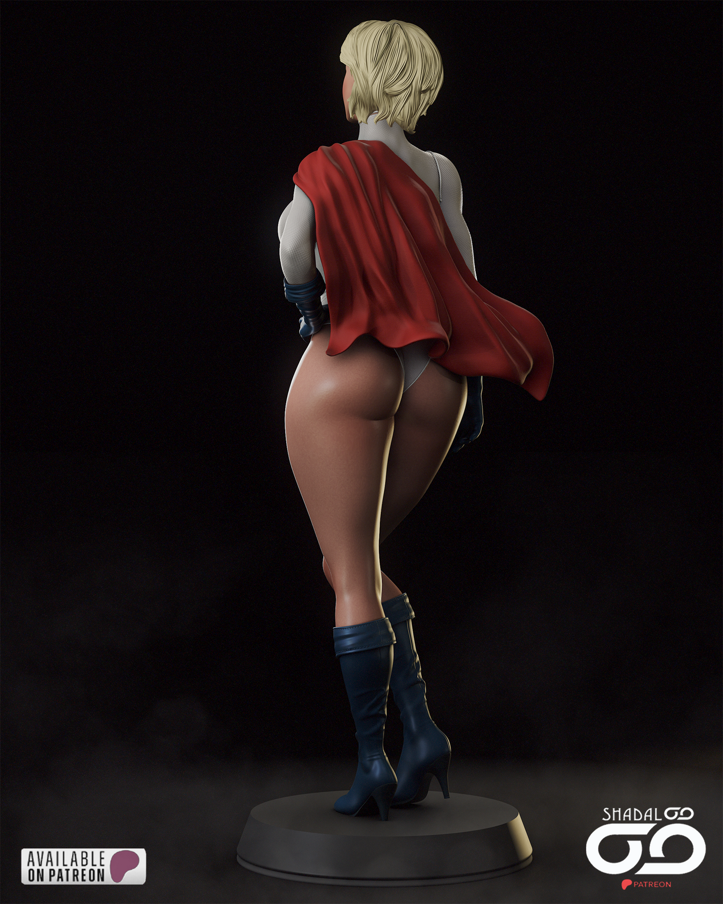 Power Girl 1/6 Scale Hand Painted Handmade Collectible Figure Statue