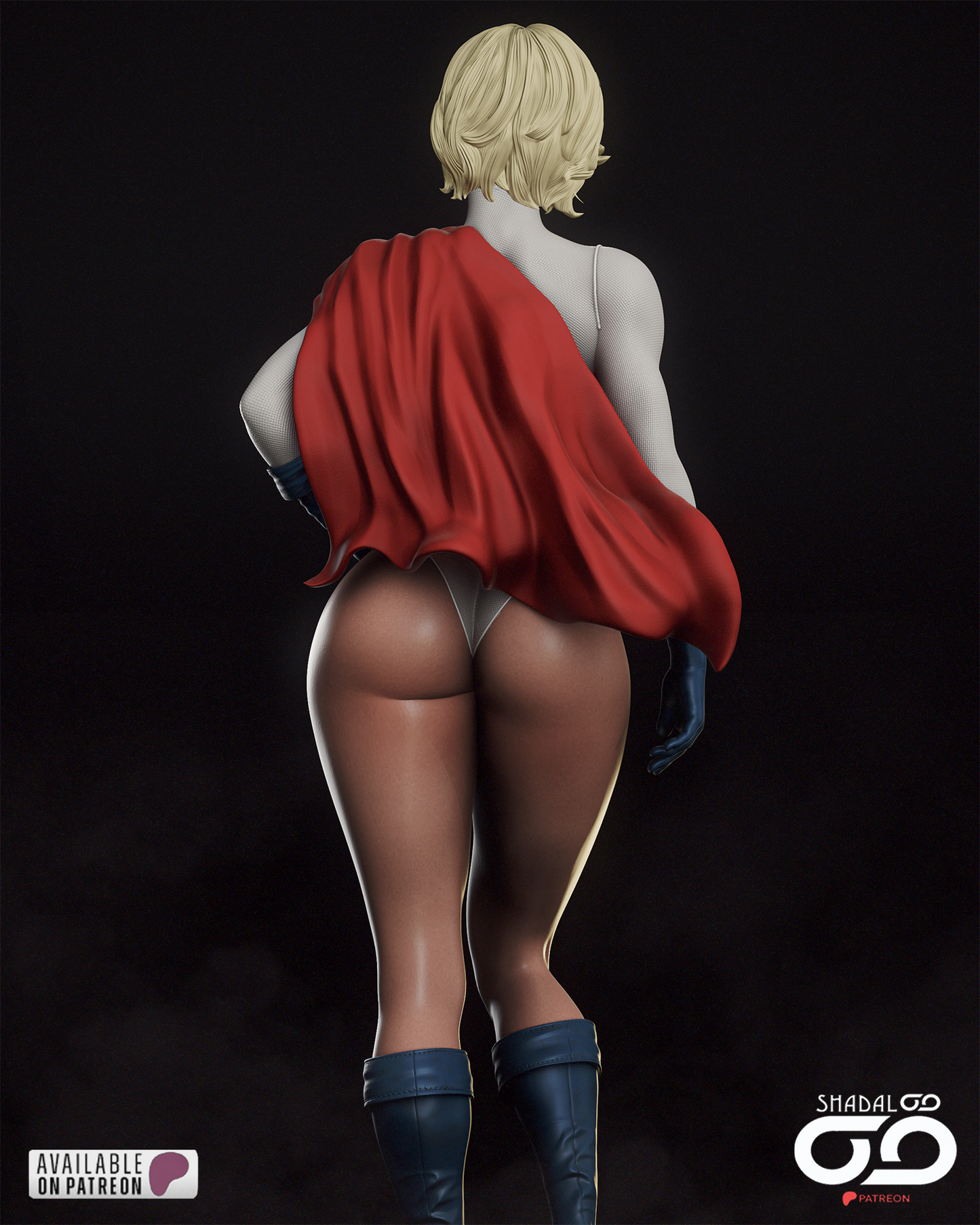Power Girl 1/6 Scale Hand Painted Handmade Collectible Figure Statue