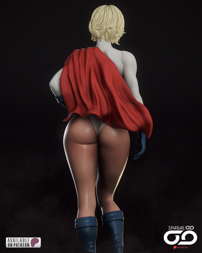 Power Girl 1/6 Scale Hand Painted Handmade Collectible Figure Statue