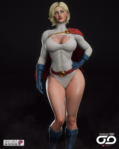 Power Girl 1/6 Scale Hand Painted Handmade Collectible Figure Statue