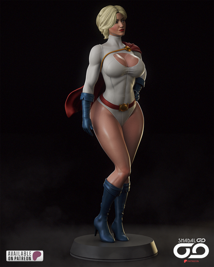 Power Girl 1/6 Scale Hand Painted Handmade Collectible Figure Statue