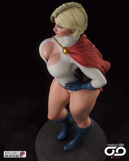 Power Girl 1/6 Scale Hand Painted Handmade Collectible Figure Statue