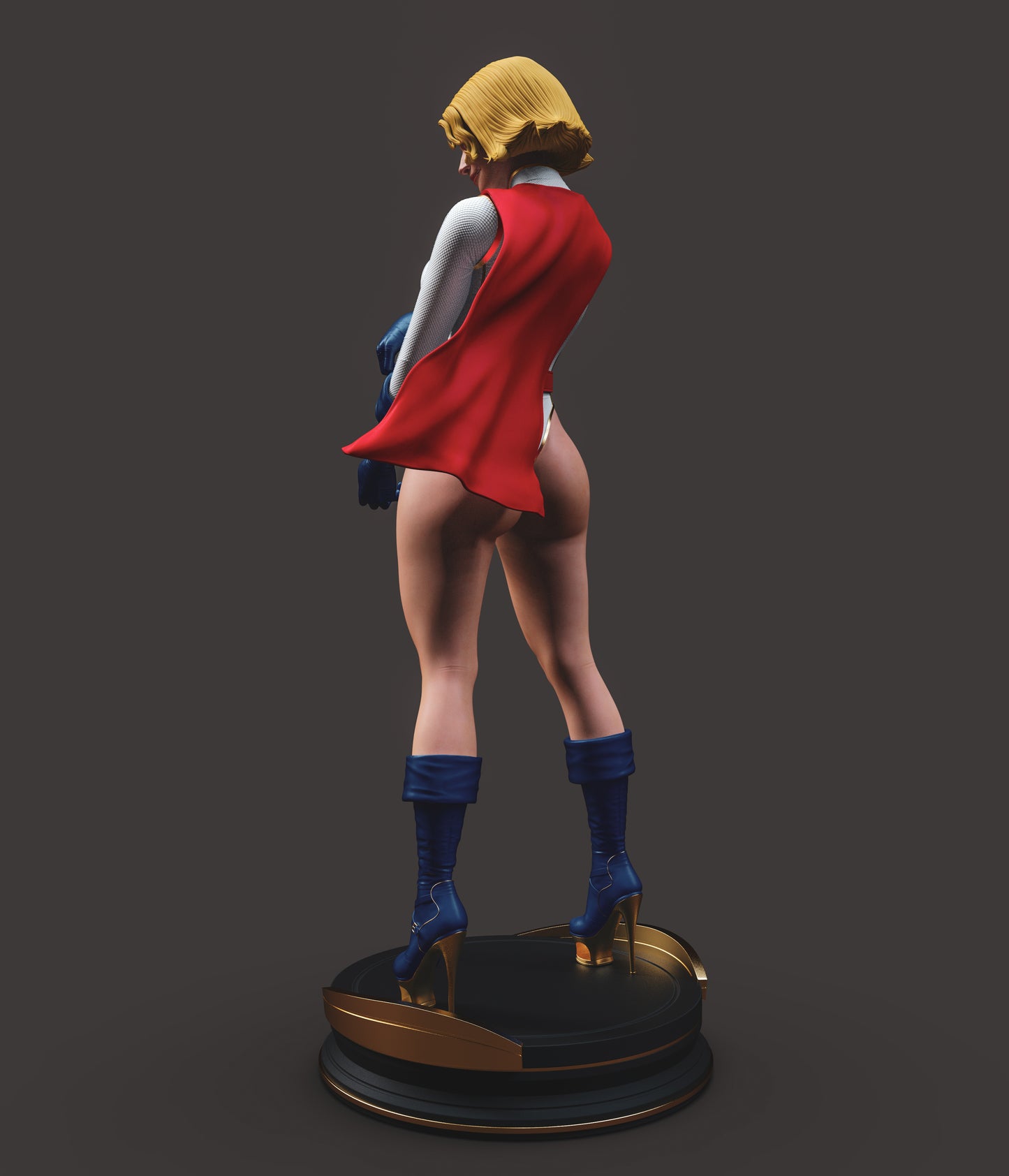 Power Girl 12K Resin Figure | Hand-Painted & Unpainted Options