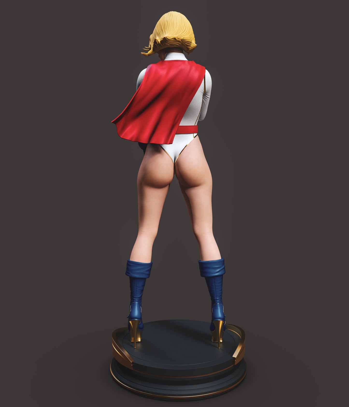 Power Girl 12K Resin Figure | Hand-Painted & Unpainted Options