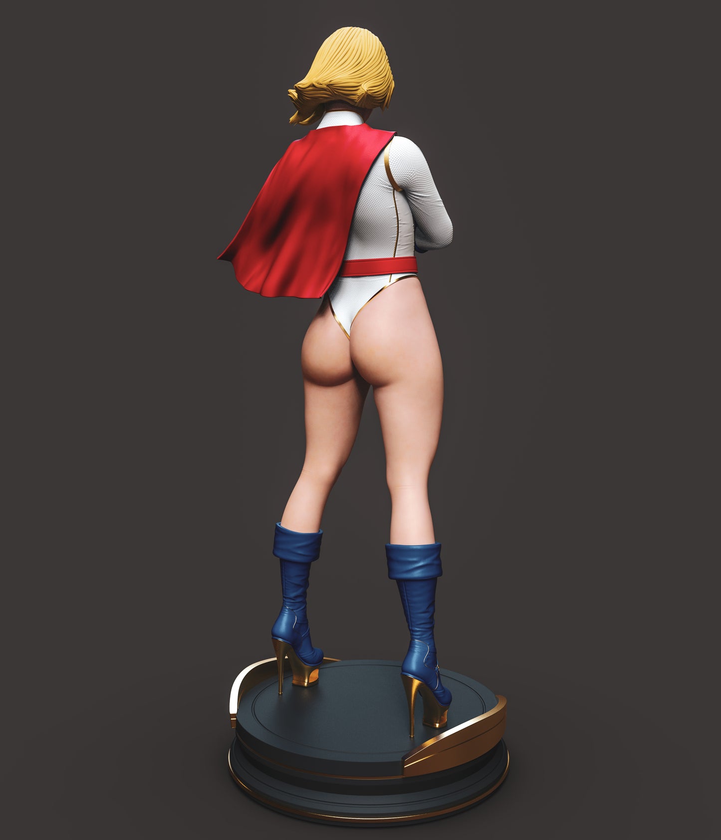 Power Girl 12K Resin Figure | Hand-Painted & Unpainted Options