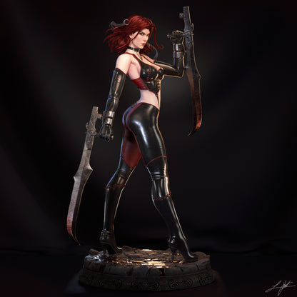 BloodRayne Resin Figure Handmade Hand Painted Collectible 1/4 1/6 Scale 16K 3D Print